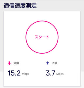 京成大久保駅　楽天回線　速度測定